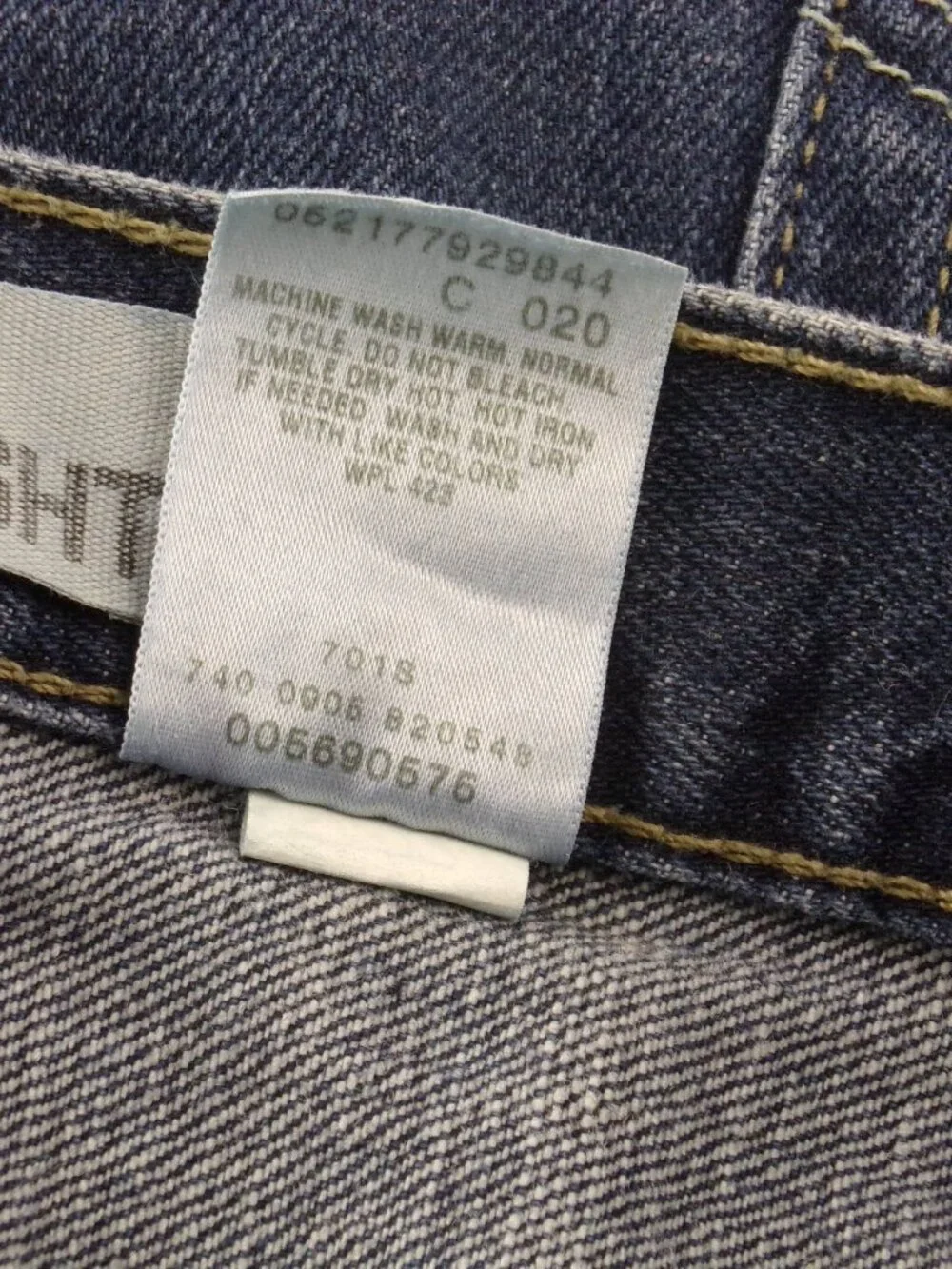 Levis 569 Loose Straight Jeans Mens 42 / 32 Blue Streetwear Denim Dark Wash